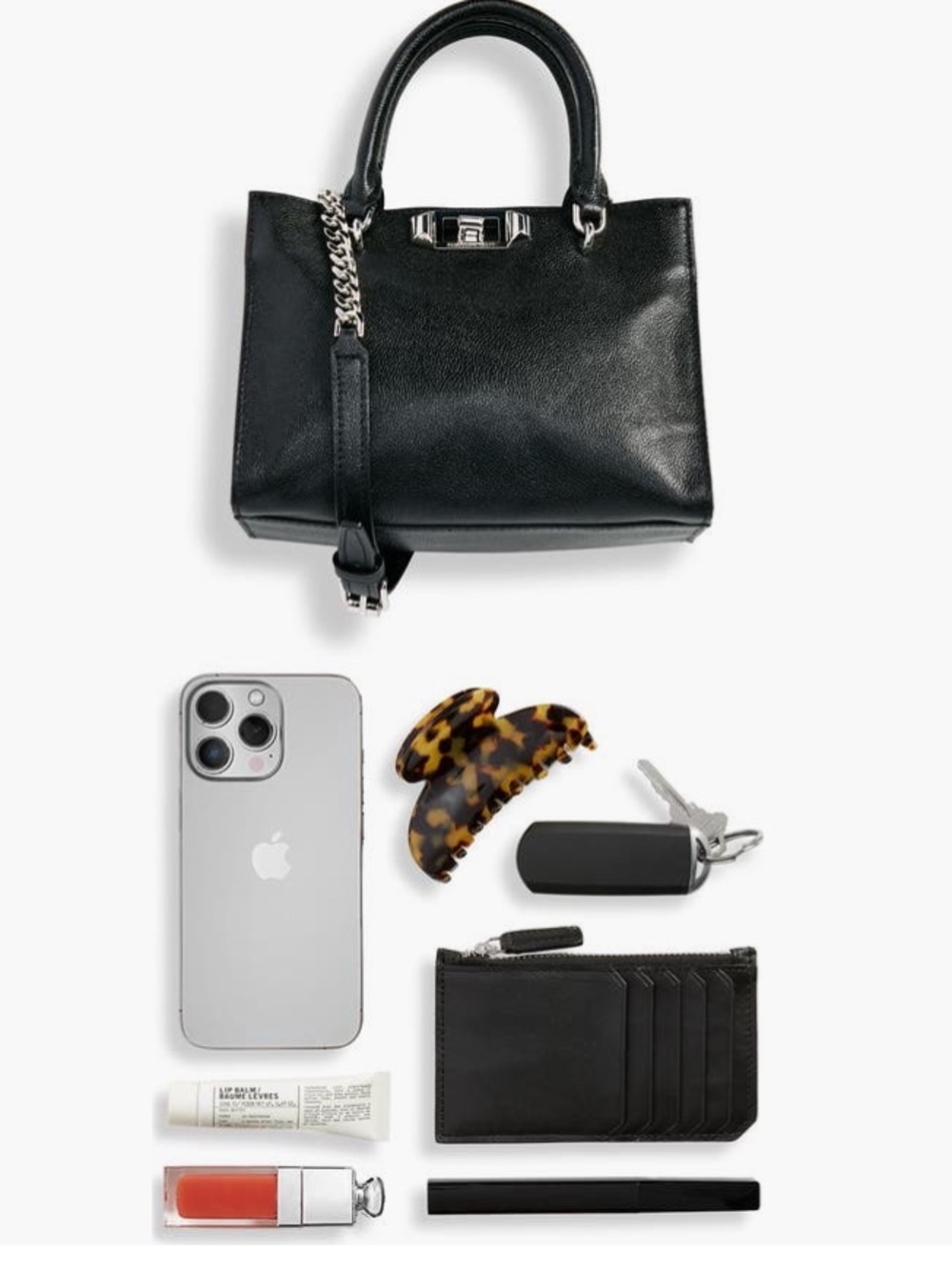 Rebecca Minkoff Amour Mini
Tote Black Leather Crossbody - Picture 3 of 14